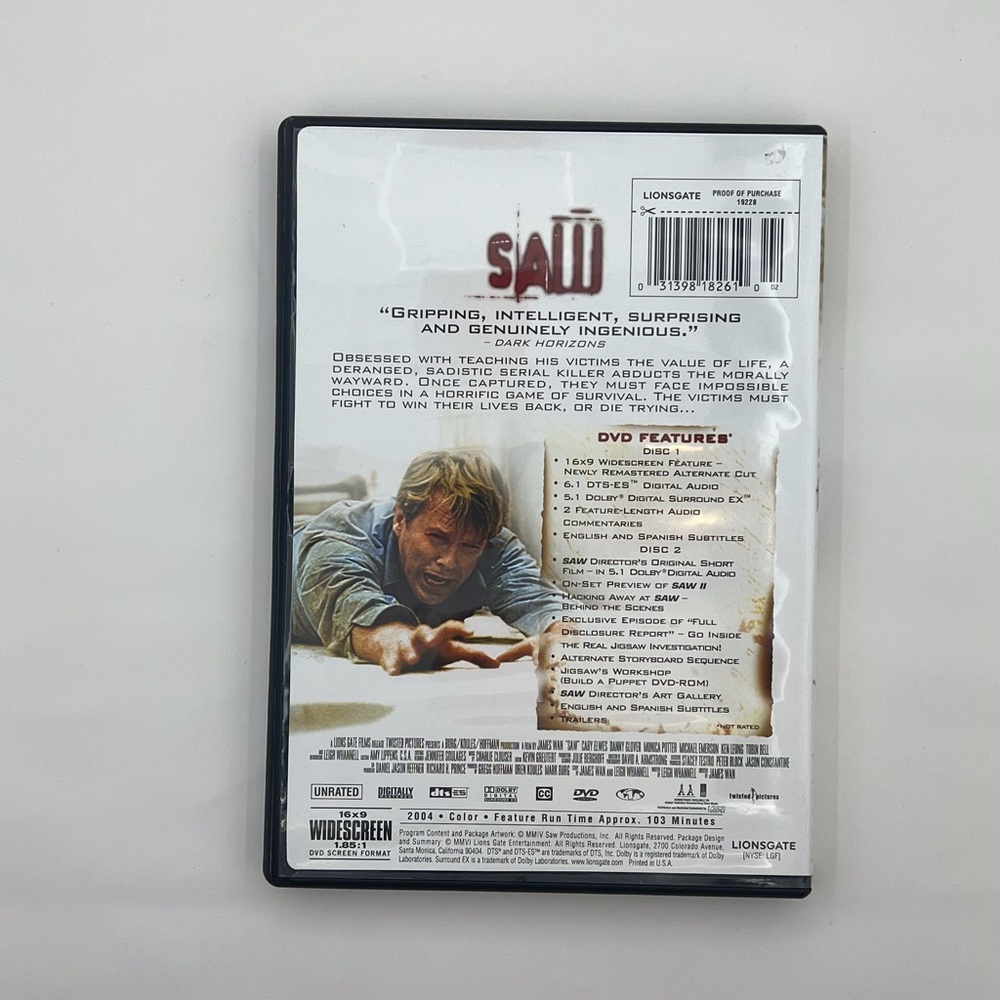 SAW DVD - Picture 6 of 6